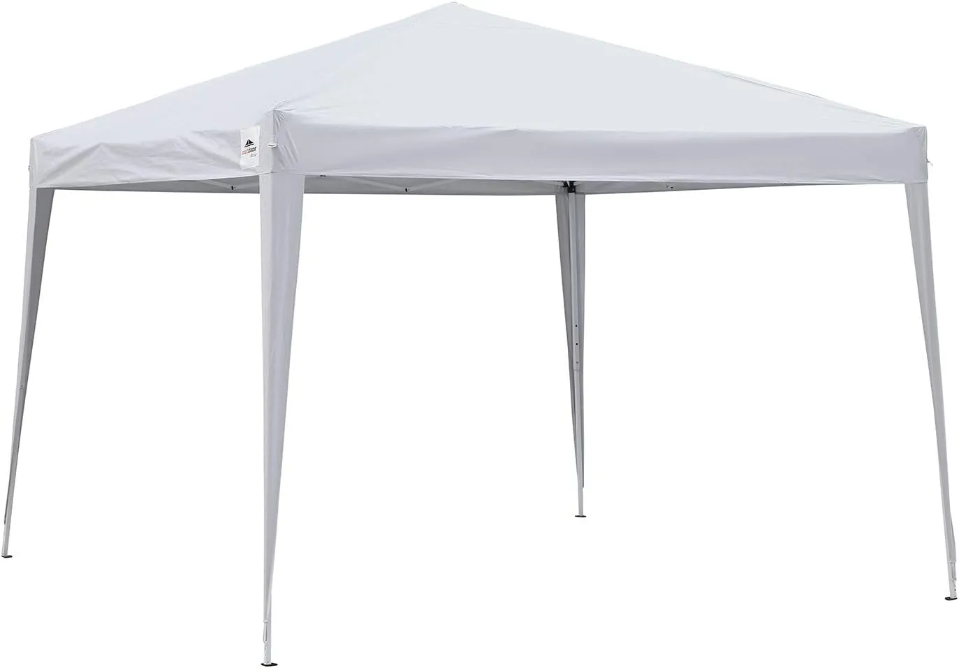 10x10FT Canopy Tent Pop Up Instant Water-Resistant Gazebo Shelter Outdoor Beach Wedding Party Tent with Wheeled Carrying Bag(White)