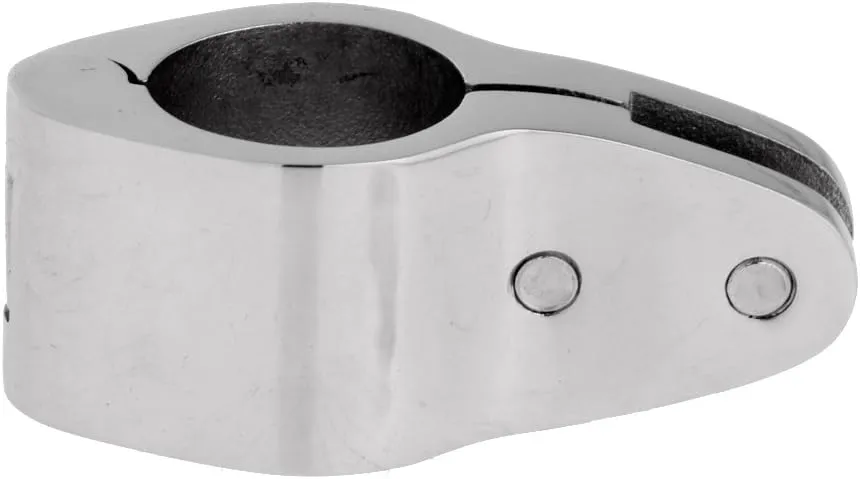 2Pcs Boat Bimini Top Hinged Jaw Slide, Stainless Steel 316 Marine Boat Canopy Tube Clamp Fitting Boat Accessories (Type: with Lock nut, 1.5inch)