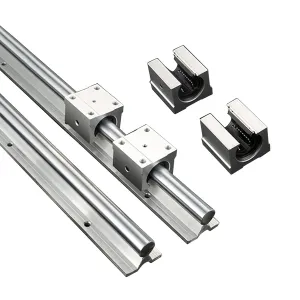 2PCS Linear Rails SBR12 1000mm Linear Guide Rails with 4PCS SBR12UU Slide Blocks, CNC Rail Kit, Linear Rails and Bearings Kit for Automated Machines and Equipments(SBR12-1000)