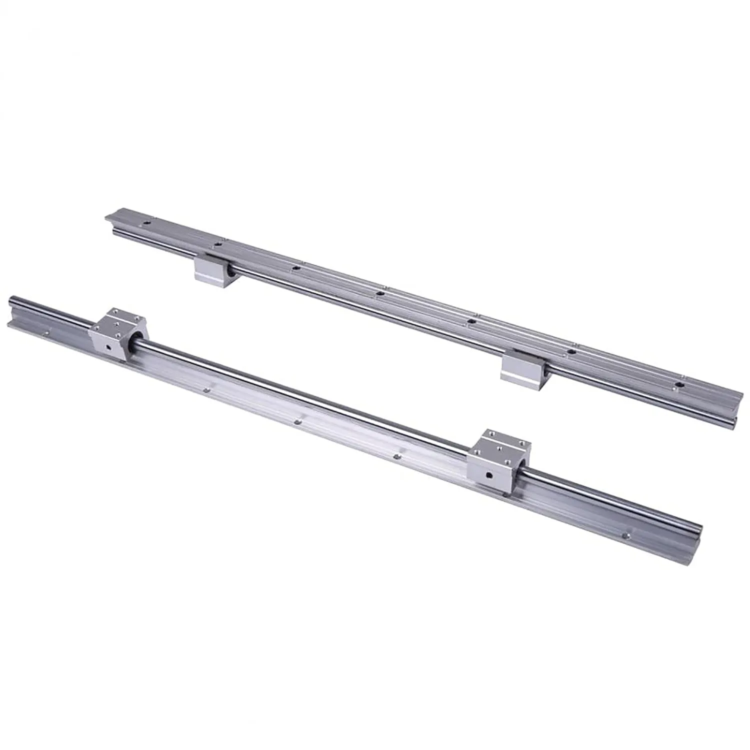 2PCS Linear Rails SBR12 1000mm Linear Guide Rails with 4PCS SBR12UU Slide Blocks, CNC Rail Kit, Linear Rails and Bearings Kit for Automated Machines and Equipments(SBR12-1000)