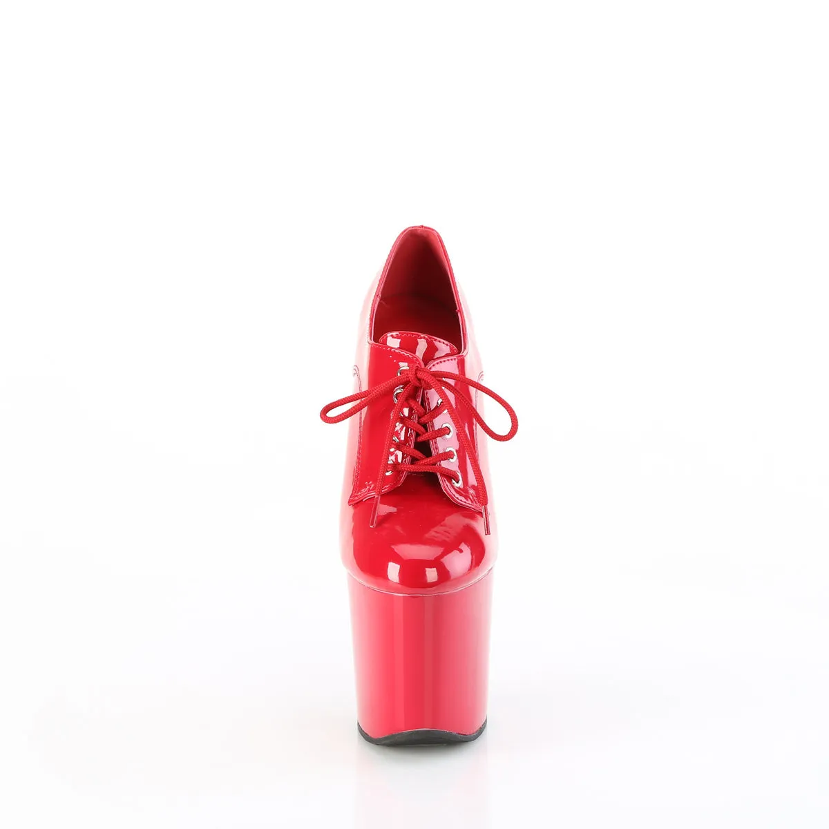 8 Inch Heelless CRAZE-860 Red Patent