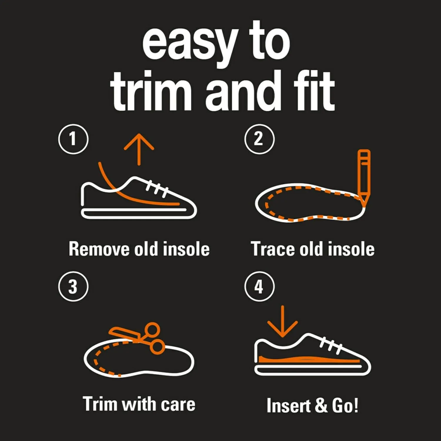ACE Insoles Work, Shaped by Superfeet, Anti-Fatigue Support, One Pair, Small