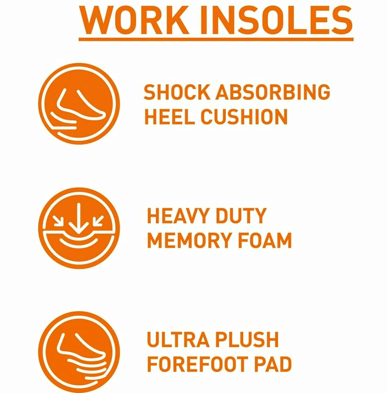 ACE Insoles Work, Shaped by Superfeet, Anti-Fatigue Support, One Pair, Small