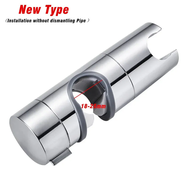 Adjustable Lift Rod Rail Slide Bracket 18-25mm Shower Head Holder 360° Rotation 22mm Clamp Sprinkler Heads Mounting Brackets