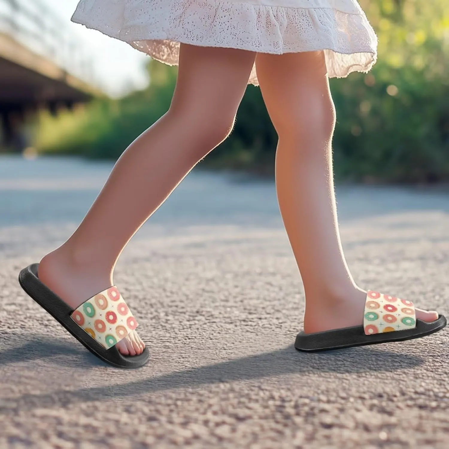 Adorable Slide Sandals for Boys Girls Slide Sandals Cartoon Youth Pool Shower Shoes Suitable for Outdoors