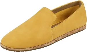 Aerosoles Women's Hempstead Loafer Flat, Dark Yellow Nubuck, Medium Wide