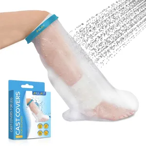 ALLAY Cast Covers for Shower Leg - 1Pcs Cast Protector for Shower Leg Adult - Reusable Shower Shield for Foot After Surgery - Durable Waterproof Leg Cast Cover for Shower Adult, Men, Women