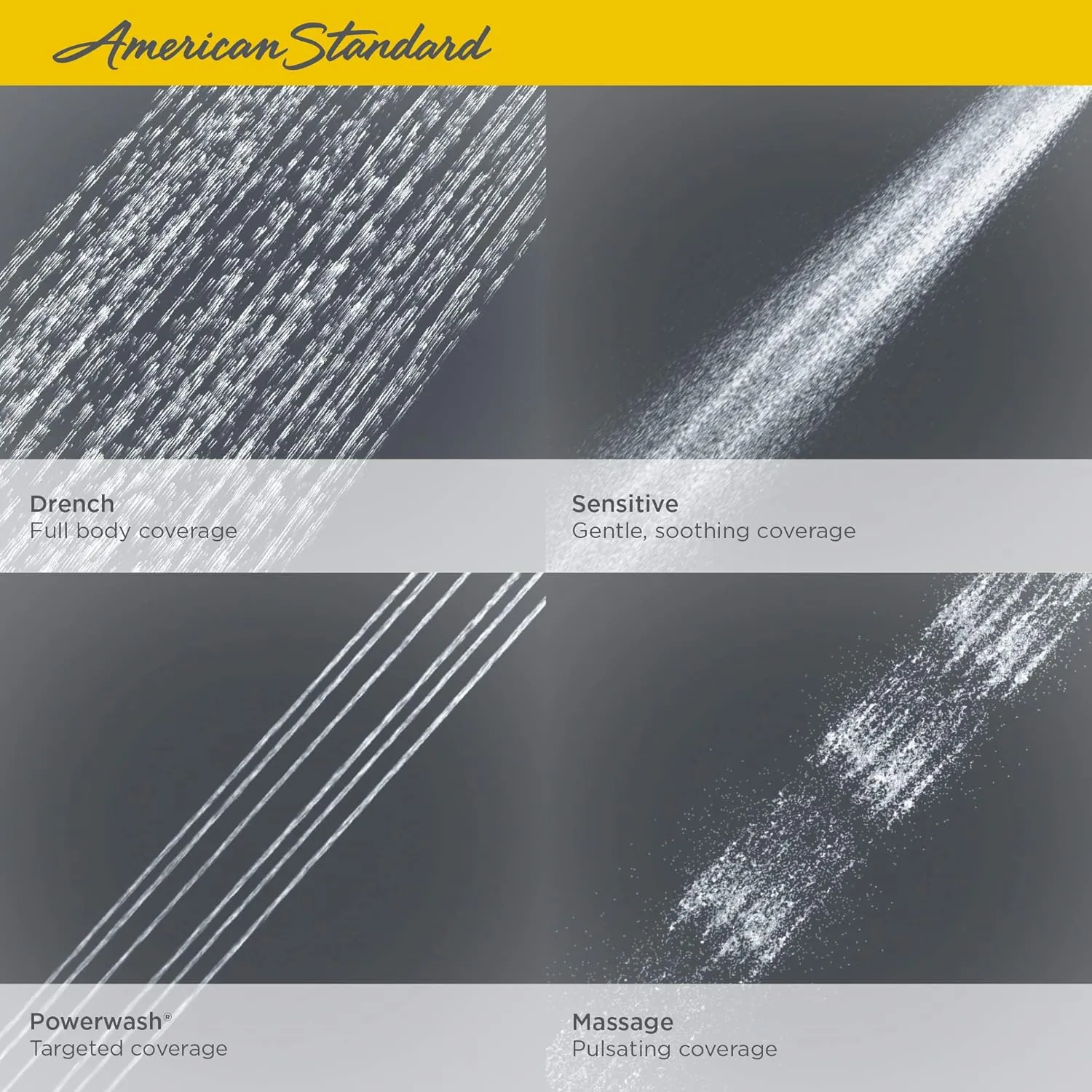 American Standard 1660774.002 Spectra Plus Handheld Shower Head with Slide Bar Kit 1.8 GPM, Polished Chrome