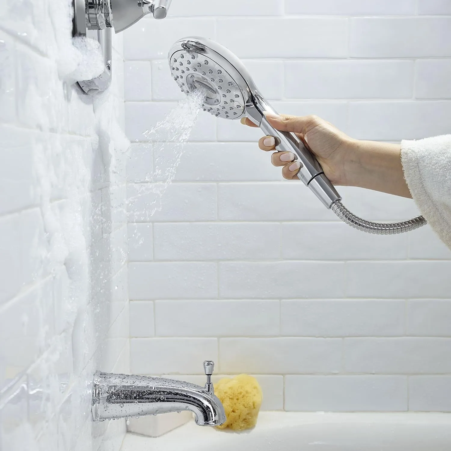 American Standard 1660774.002 Spectra Plus Handheld Shower Head with Slide Bar Kit 1.8 GPM, Polished Chrome