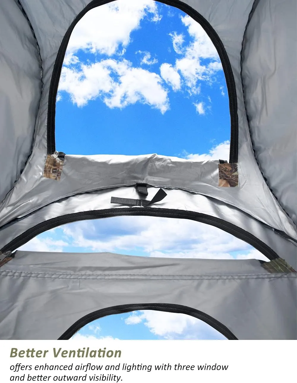 Anngrowy Pop Up Privacy Shower Tent - Portable Outdoor Camping Bathroom Toilet Changing Dressing Room - UPF40  Waterproof