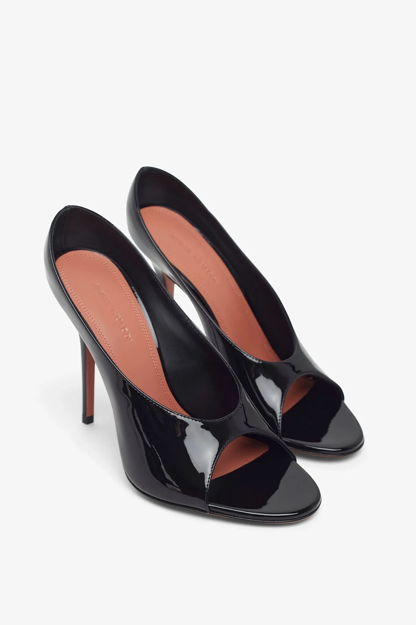 Anok 105 patent black mules