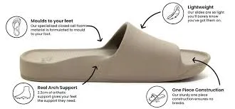 Archies Arch Support Slide Taupe