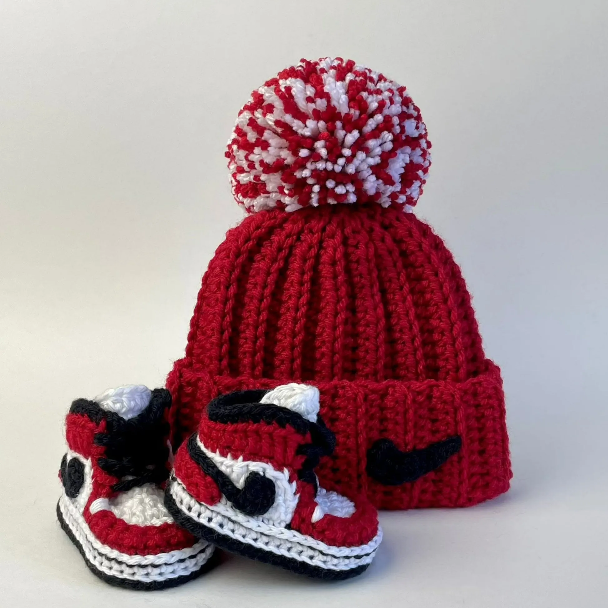 Baby Jordan Hat & Sneaker Set