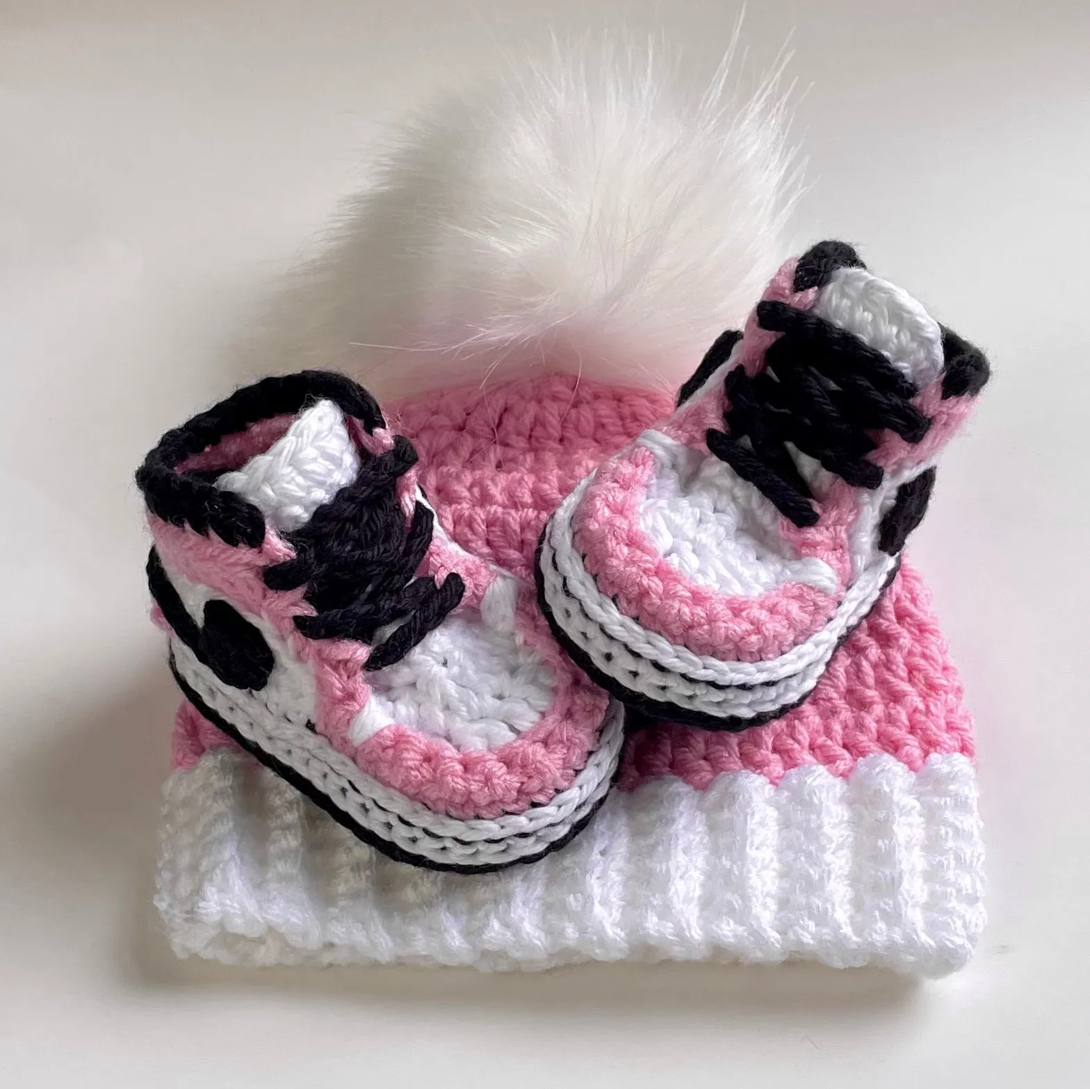 Baby Jordan Hat & Sneaker Set