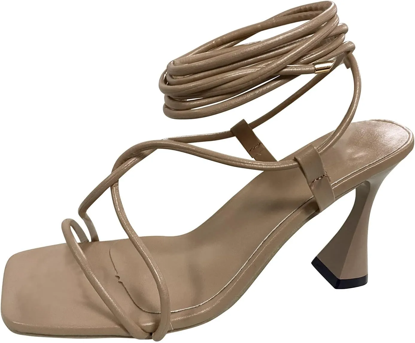 Bamboo Store High Heeled Sandals for Women Size 9 under 50 Fashion Up High Fashion Heel Lace Clear Plastic High Heels