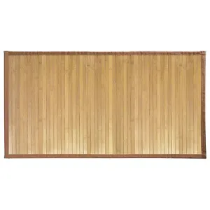 Bathroom Bamboo Floor Mat Rug Natural Smooth Shower Bath Large Non Skid 17 x 24