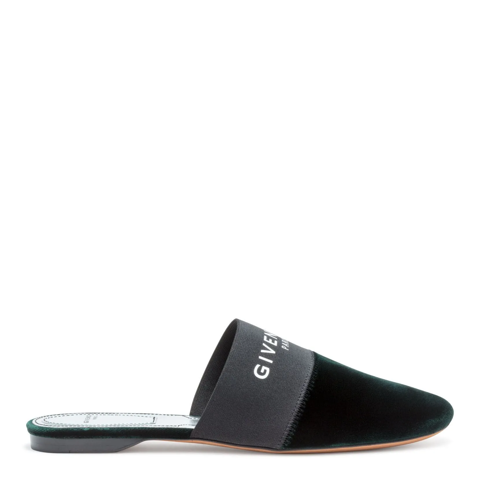 Bedford Dark Green Velvet Mules