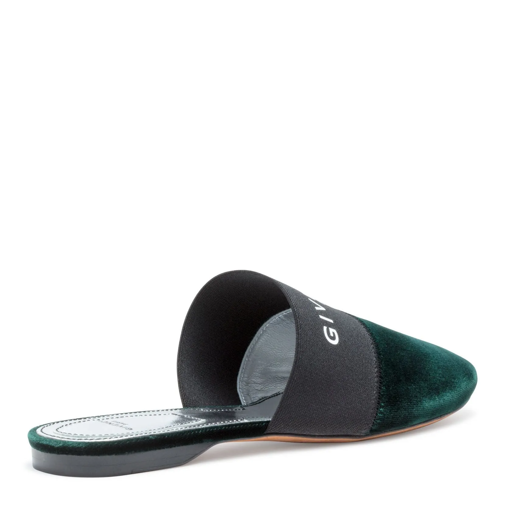 Bedford Dark Green Velvet Mules