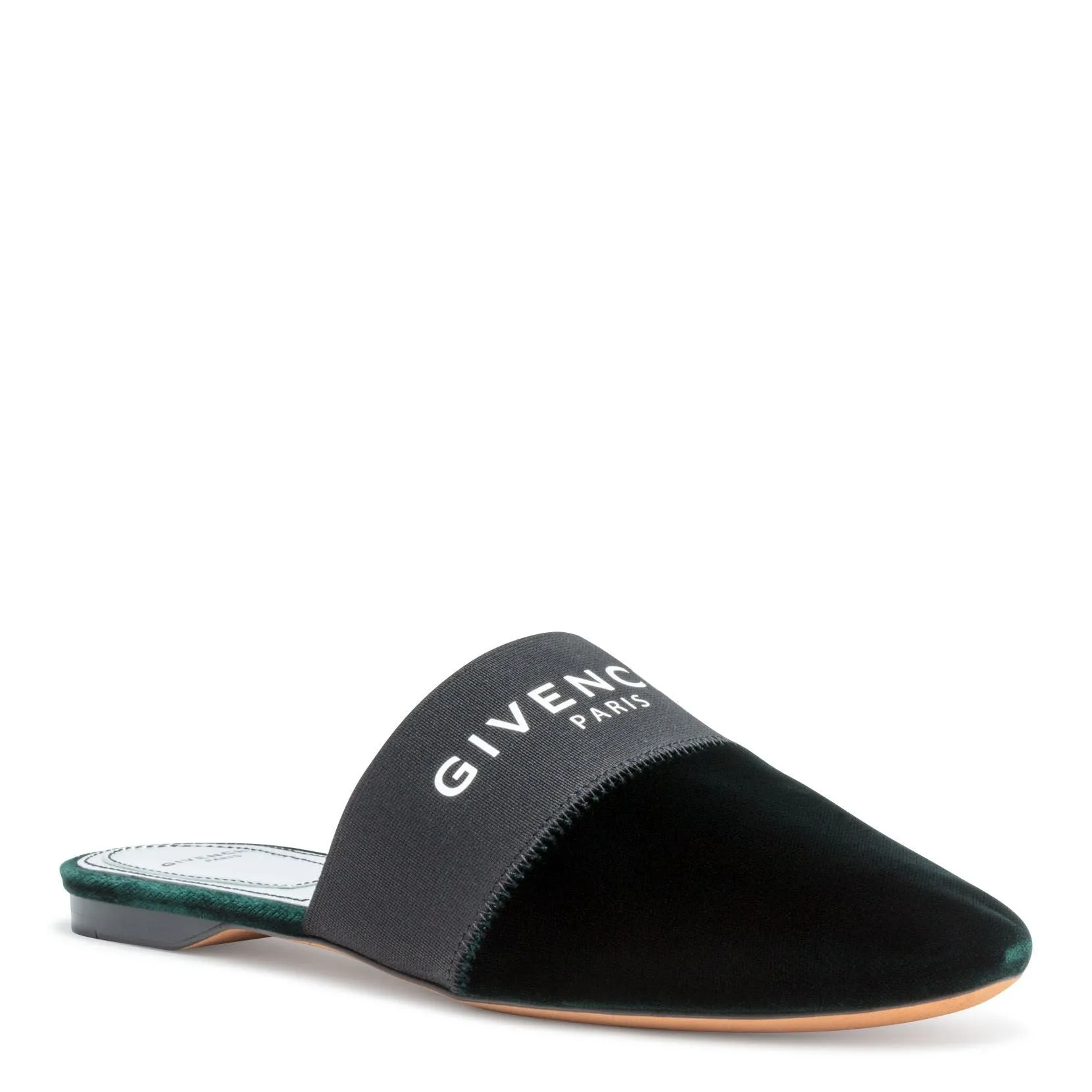 Bedford Dark Green Velvet Mules