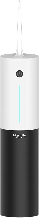 Bigsmile Water Flosser Cordless Dental Irrigator Kid Braces Oral Irrigador Travel Shower Portable Teeth Pick Wireless Floss IPX7 200ML Famous Dentist Recommend(Panda)