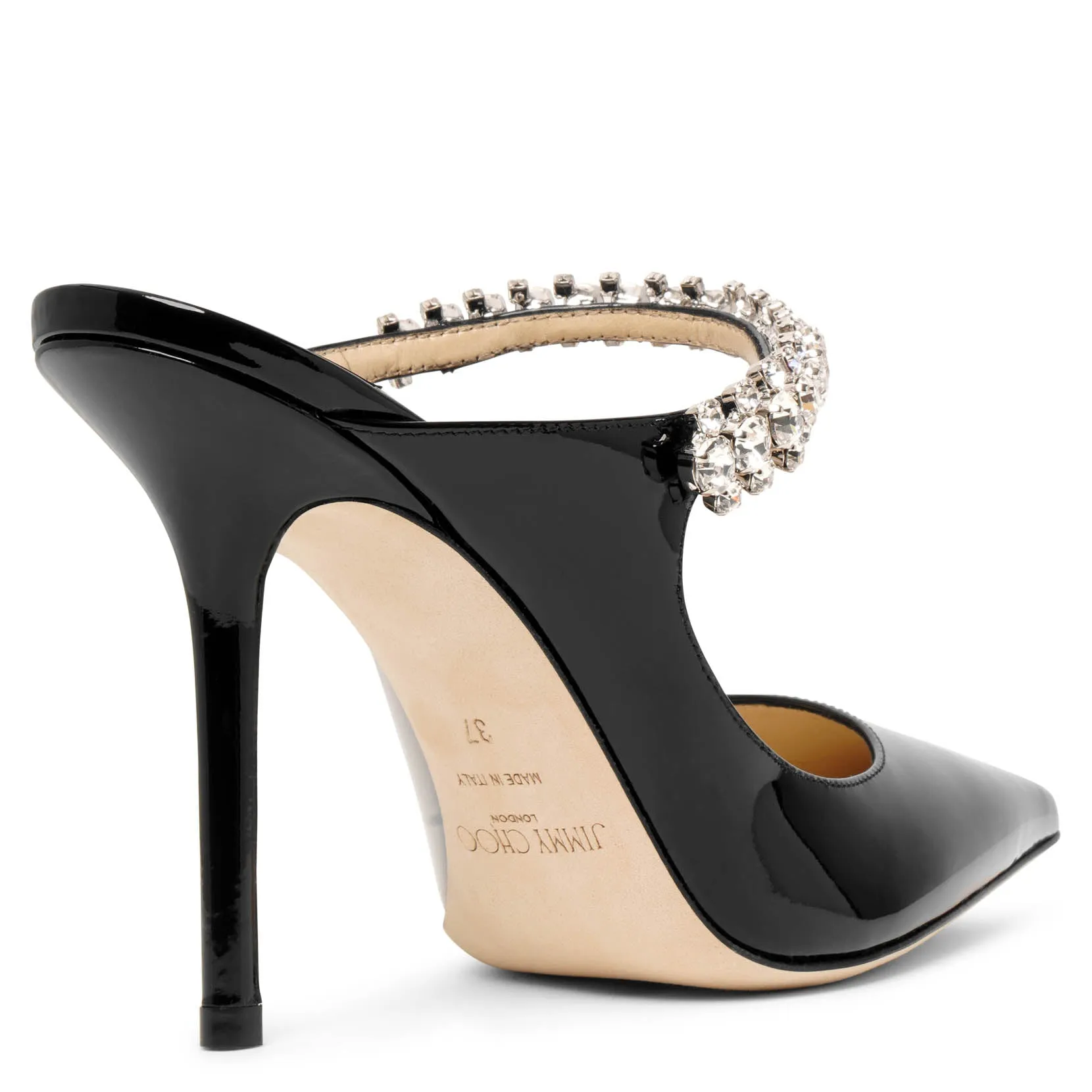 Bing 100 patent black mules