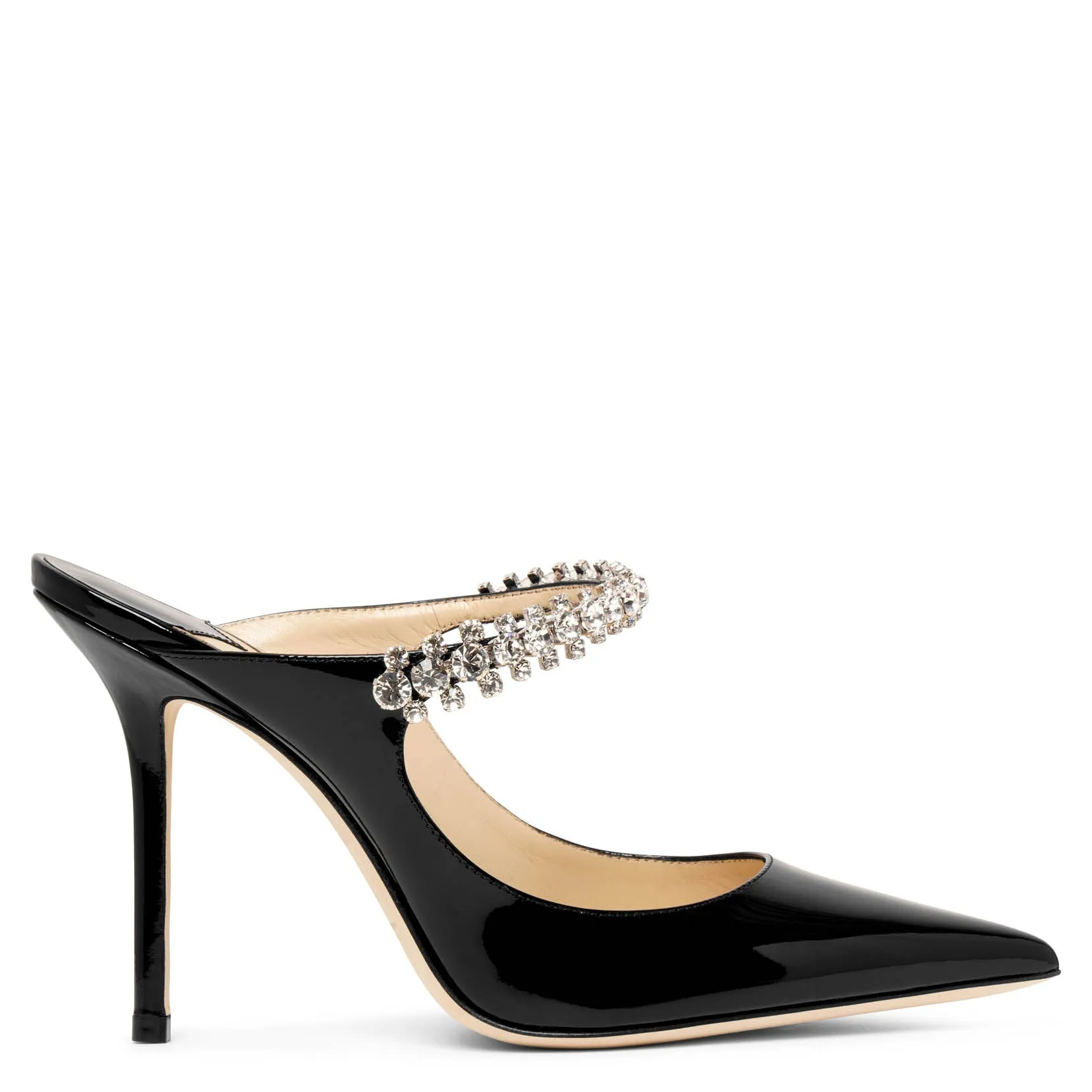 Bing 100 patent black mules