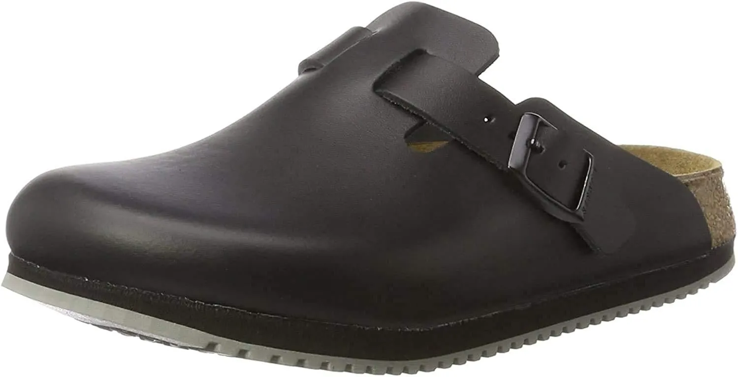 Birkenstock Unisex Single Clog, Black, 10 US Men