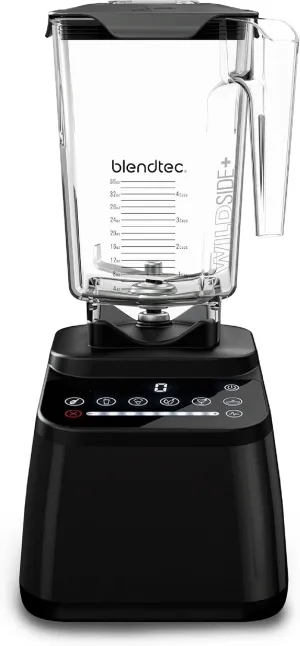 Blendtec Original Designer Series Blender and 90 Oz WildSide  Jar - Kitchen Blender Bundle - Black
