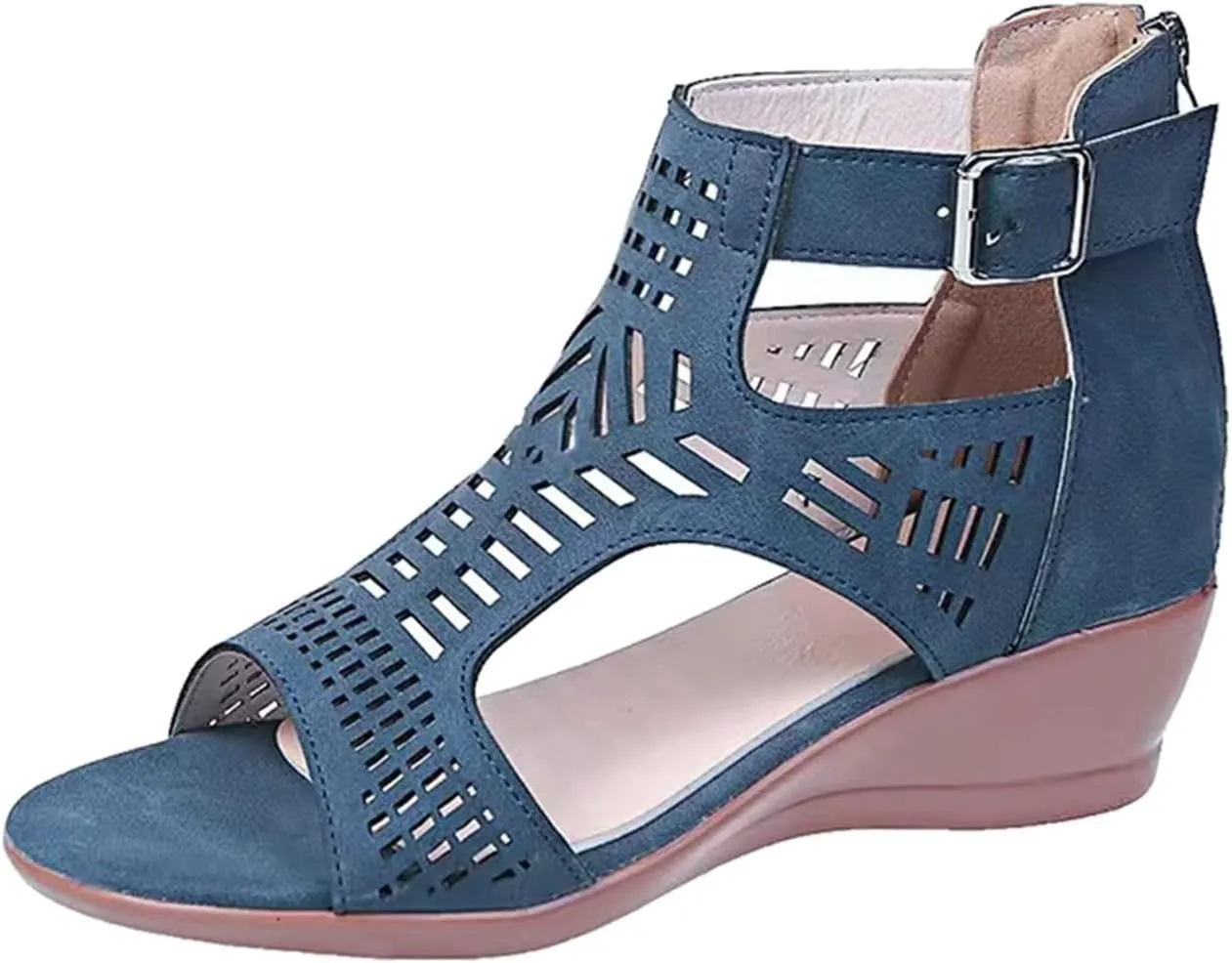 Born Shoes for Women Sandals Toe Ladies For Women Wedges Fashion Out Shoes Hollow Sandals Peep Women Shoes Heels Sandals