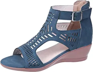 Born Shoes for Women Sandals Toe Ladies For Women Wedges Fashion Out Shoes Hollow Sandals Peep Women Shoes Heels Sandals