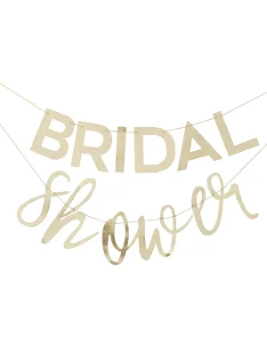 Bridal Shower Gold 2M Long Party Bunting