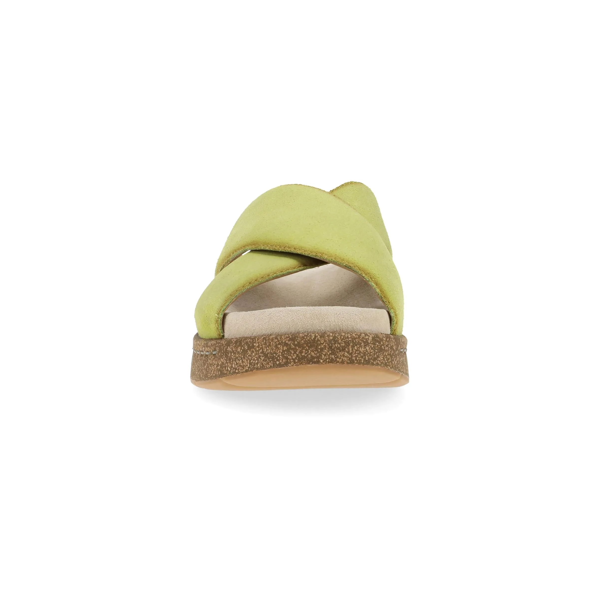 Bridget Lime Burnished Suede