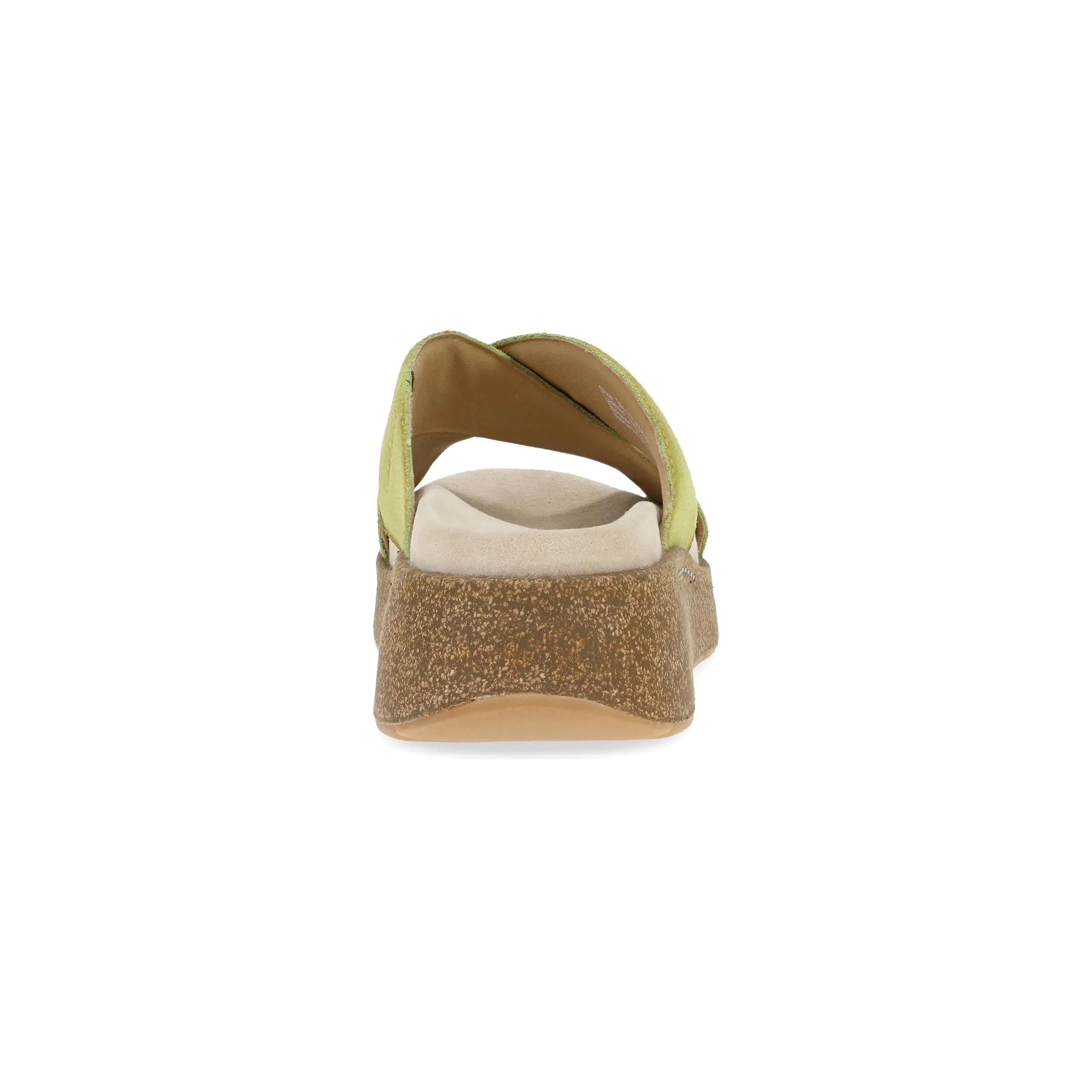 Bridget Lime Burnished Suede