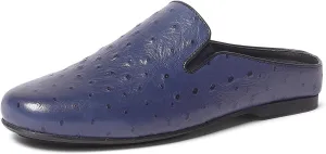 Carlos Santana Achilles Ostrich Mules for Men |Slip-On| Leather Footbed & Durable Rubber Outsole