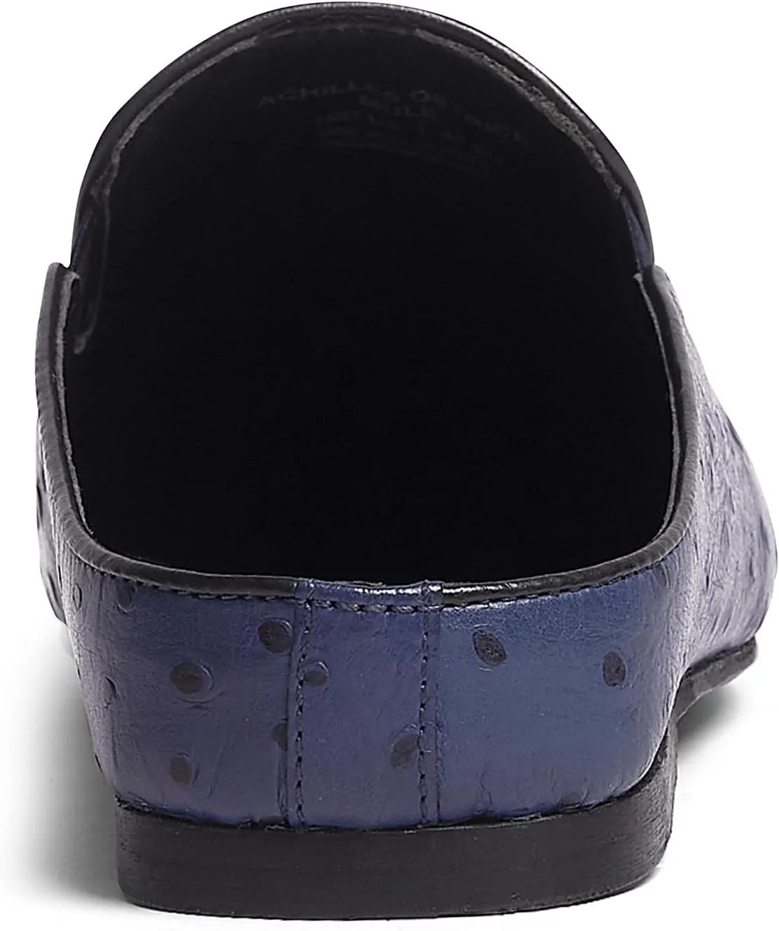 Carlos Santana Achilles Ostrich Mules for Men |Slip-On| Leather Footbed & Durable Rubber Outsole