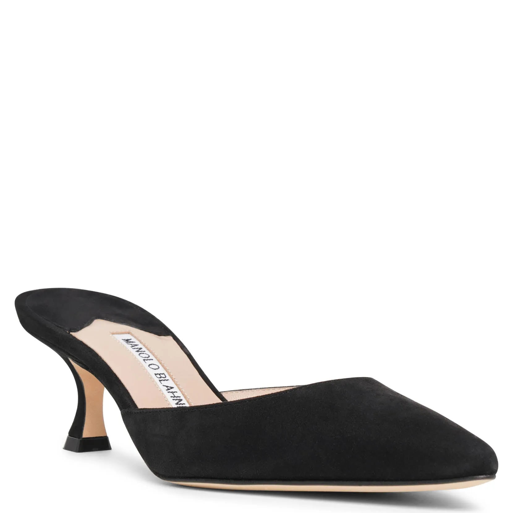 Carolynemu 50 black suede mules