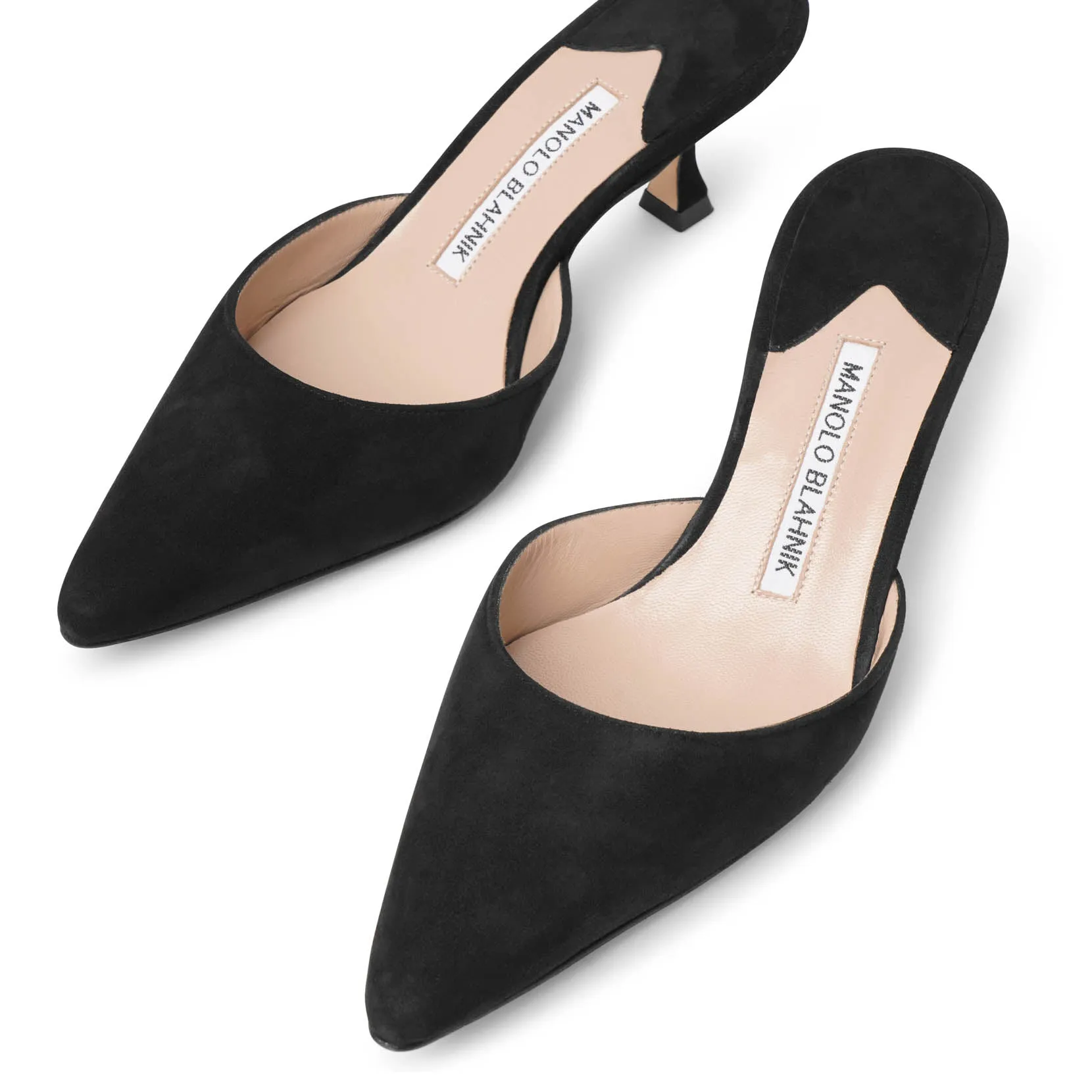 Carolynemu 50 black suede mules