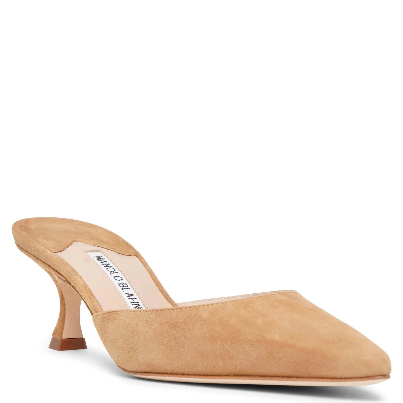 Carolynemu 50 tan suede mules