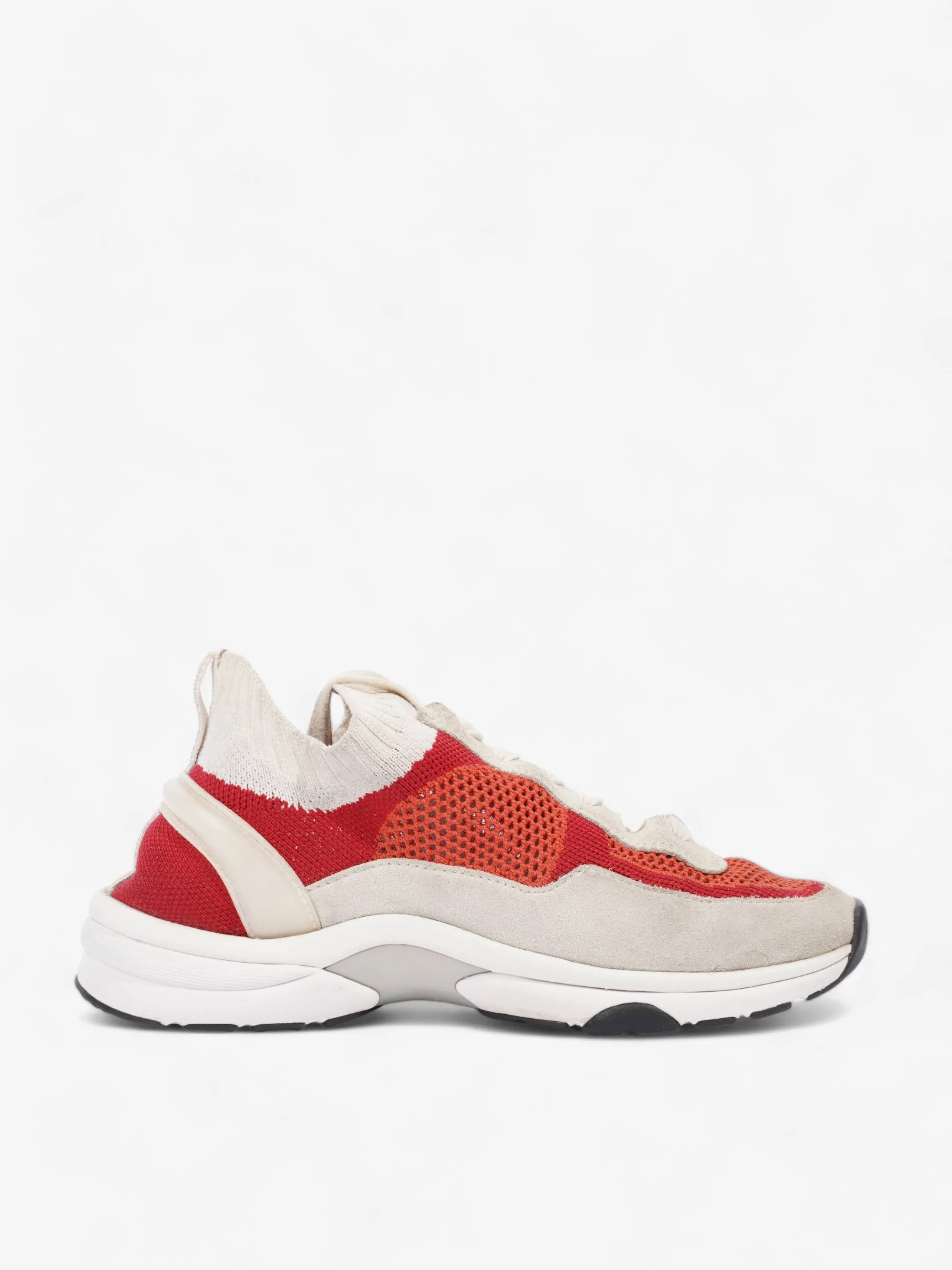 CC Knit Sneaker Beige / Red Fabric EU 38 UK 5
