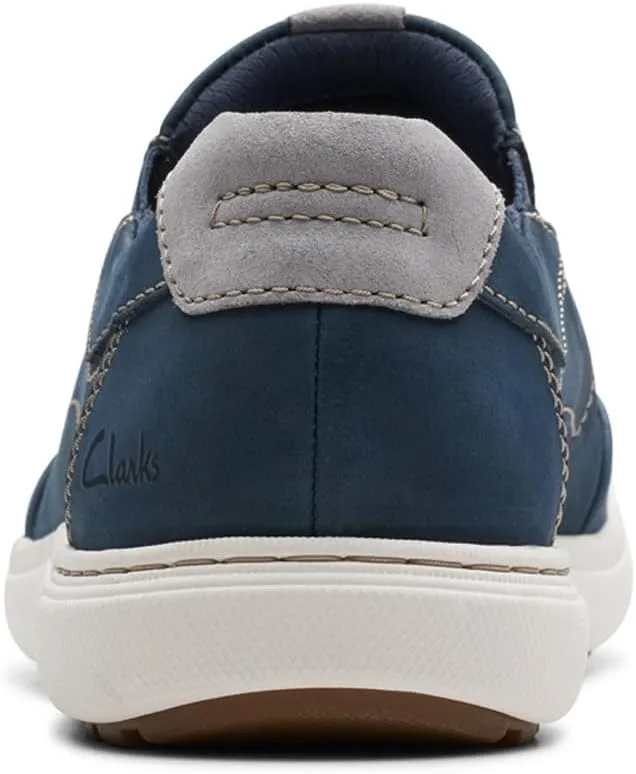 Clarks Men's Mapstone Step Loafer, Navy Nubuck, 9
