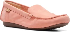 Clarks Women's Freckle Walk Loafers, Peach Nubuck, 9.5