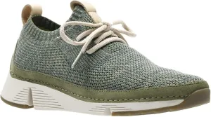 Clarks Womens Tri Native Sneaker, Khaki Combi Knit, Size 8