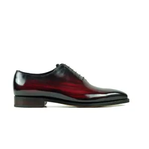 Classic Patina Lace-Up Leather Oxford Shoes