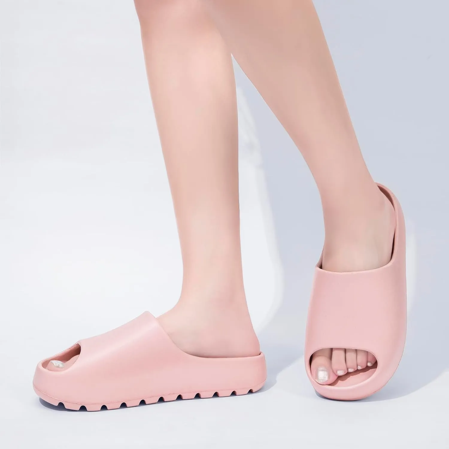 Cloud Slides for Women Men, Womens Walking Sandals Comfortable, Unisex Shower Shoes Thick Pillow Slippers, Waterproof House Slide Sandals Indoor Outdoor