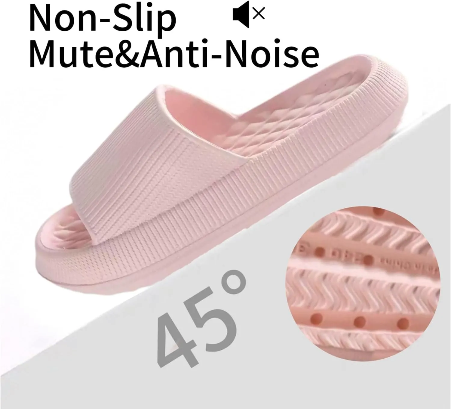 Cloud Slippers for Women and Men Ultra Comfort Recovery Pillow Slippers Slides Shower Sandals House Shoes with Low Arch Support