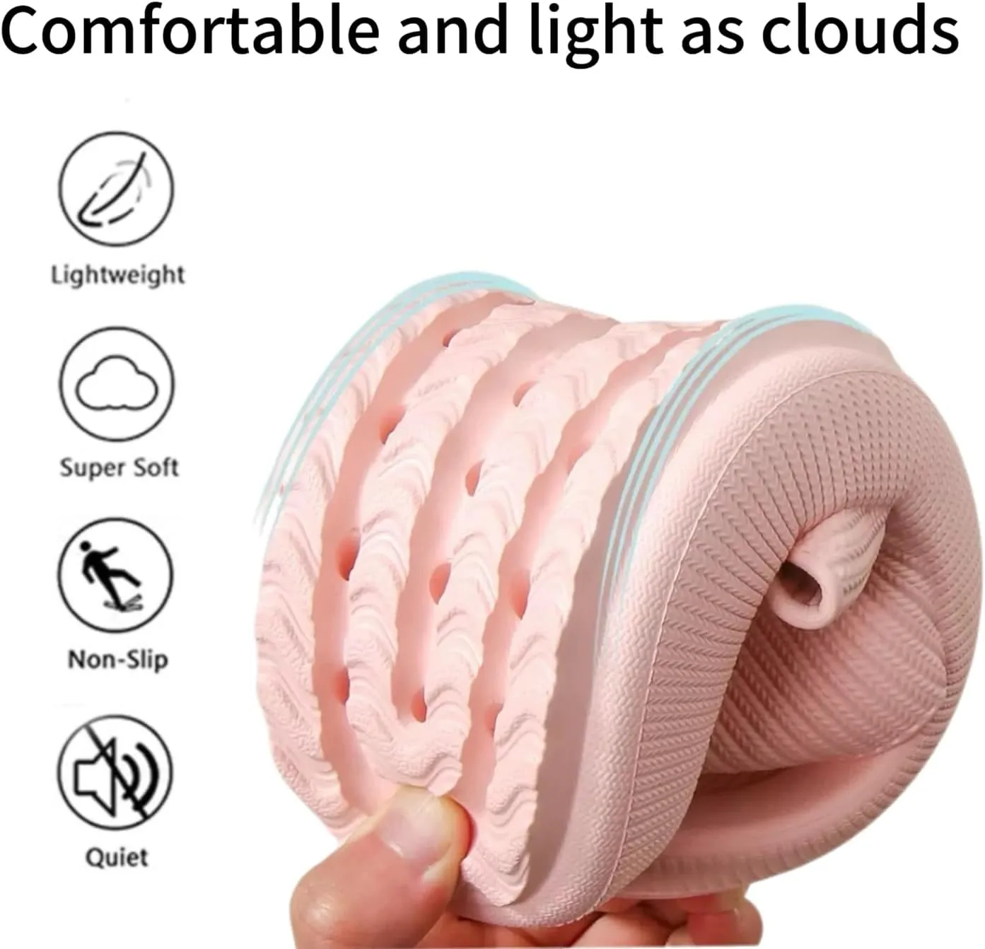 Cloud Slippers for Women and Men Ultra Comfort Recovery Pillow Slippers Slides Shower Sandals House Shoes with Low Arch Support