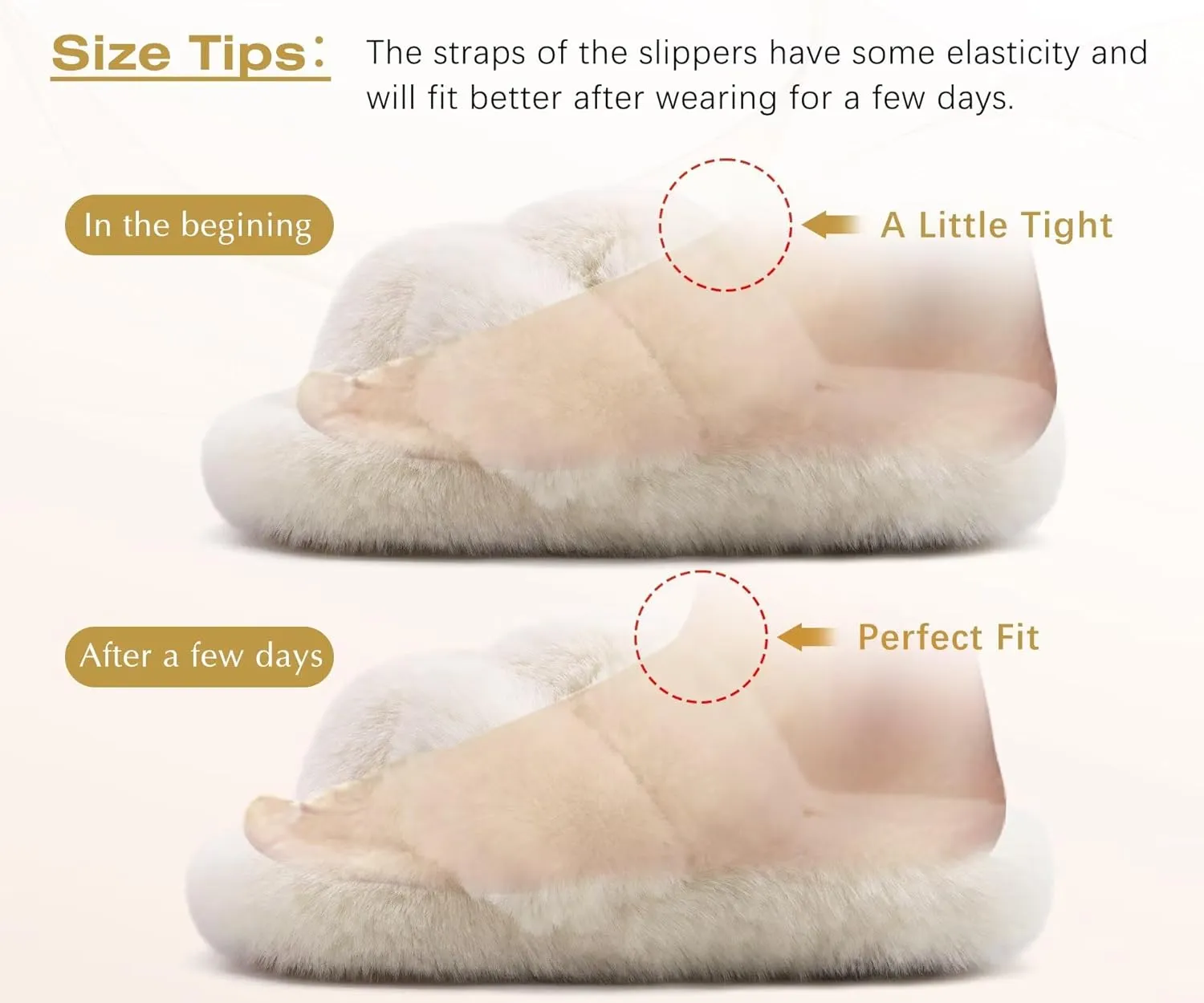 COFACE Women's Fluff Slippers Open Toe Fuzzy Faux Fur Ladies House Fashion Platform Slide Shoes with Comfort Arch Support, Indoor Outdoor Sole