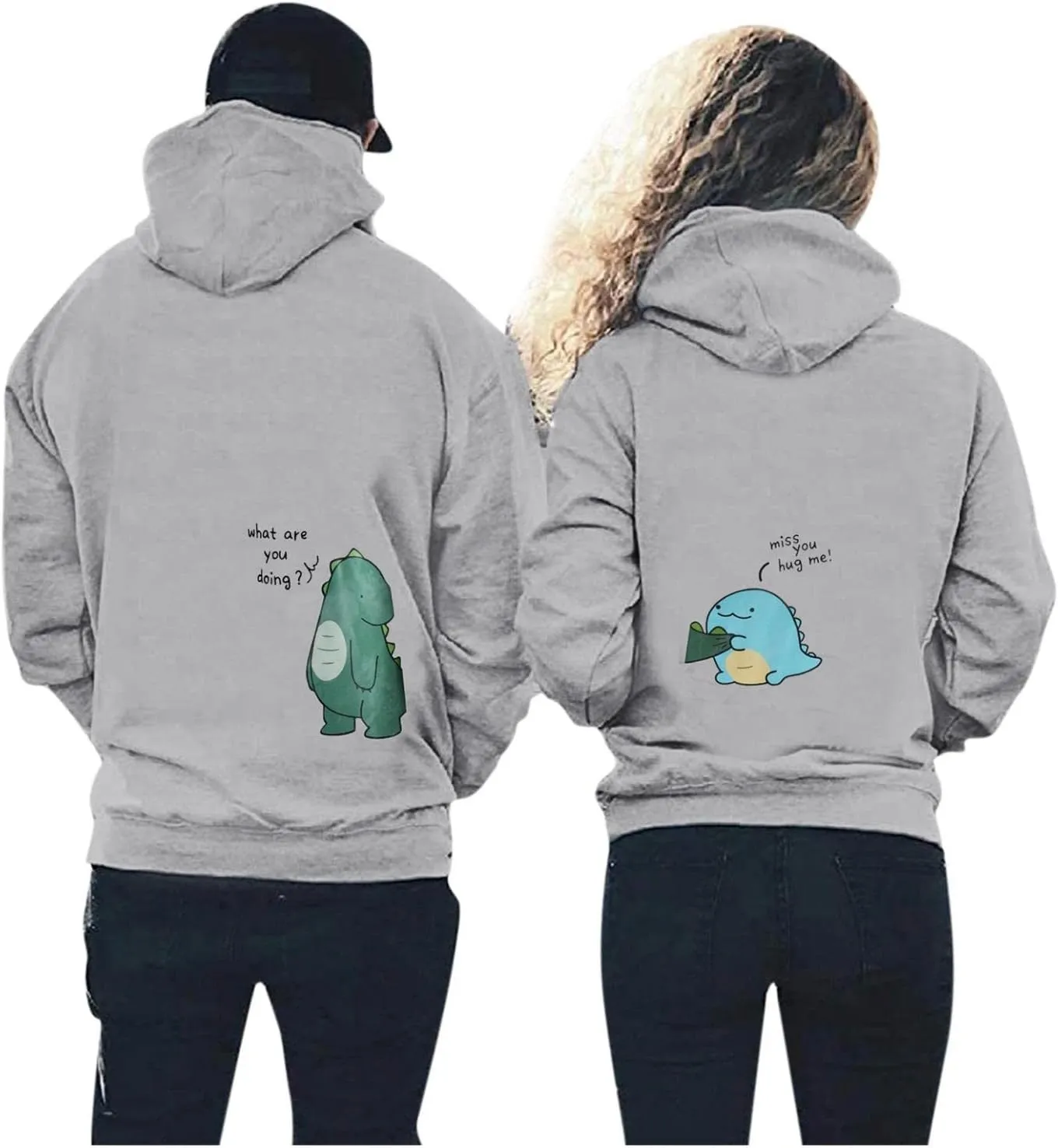 Cokino Couple Outfits Matching Sets,Funny Hoodies for Men Sweatshirt for Women Cute Activewear Couples Matching Outfits