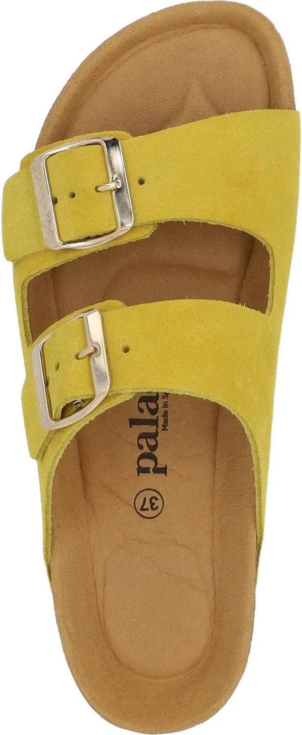 Corfu Mono Women's Mules - Comfortable Sandals Made in Spain - Slippers with Cushioning Cork Footbed - Fashionable Summer Shoes