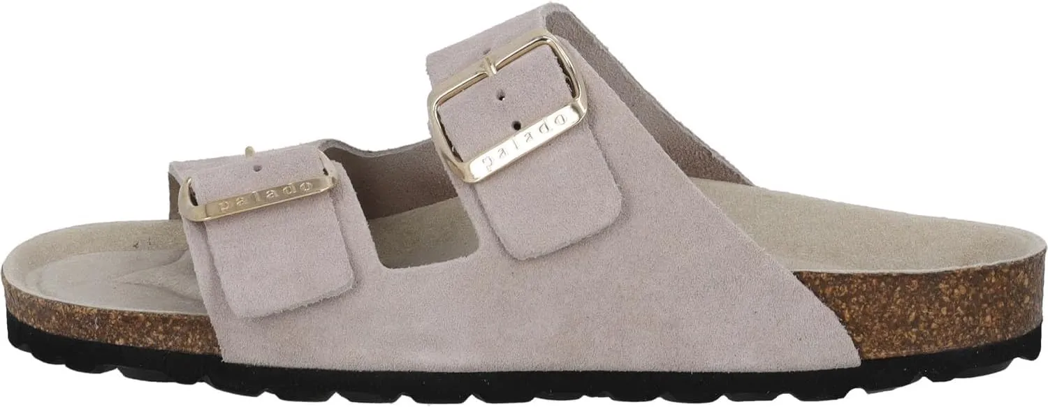Corfu Mono Women's Mules - Comfortable Sandals Made in Spain - Slippers with Cushioning Cork Footbed - Fashionable Summer Shoes